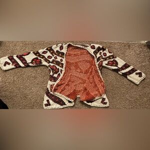 Ava Couture hippie unique open sweater Beautiful vintage piece Gently used